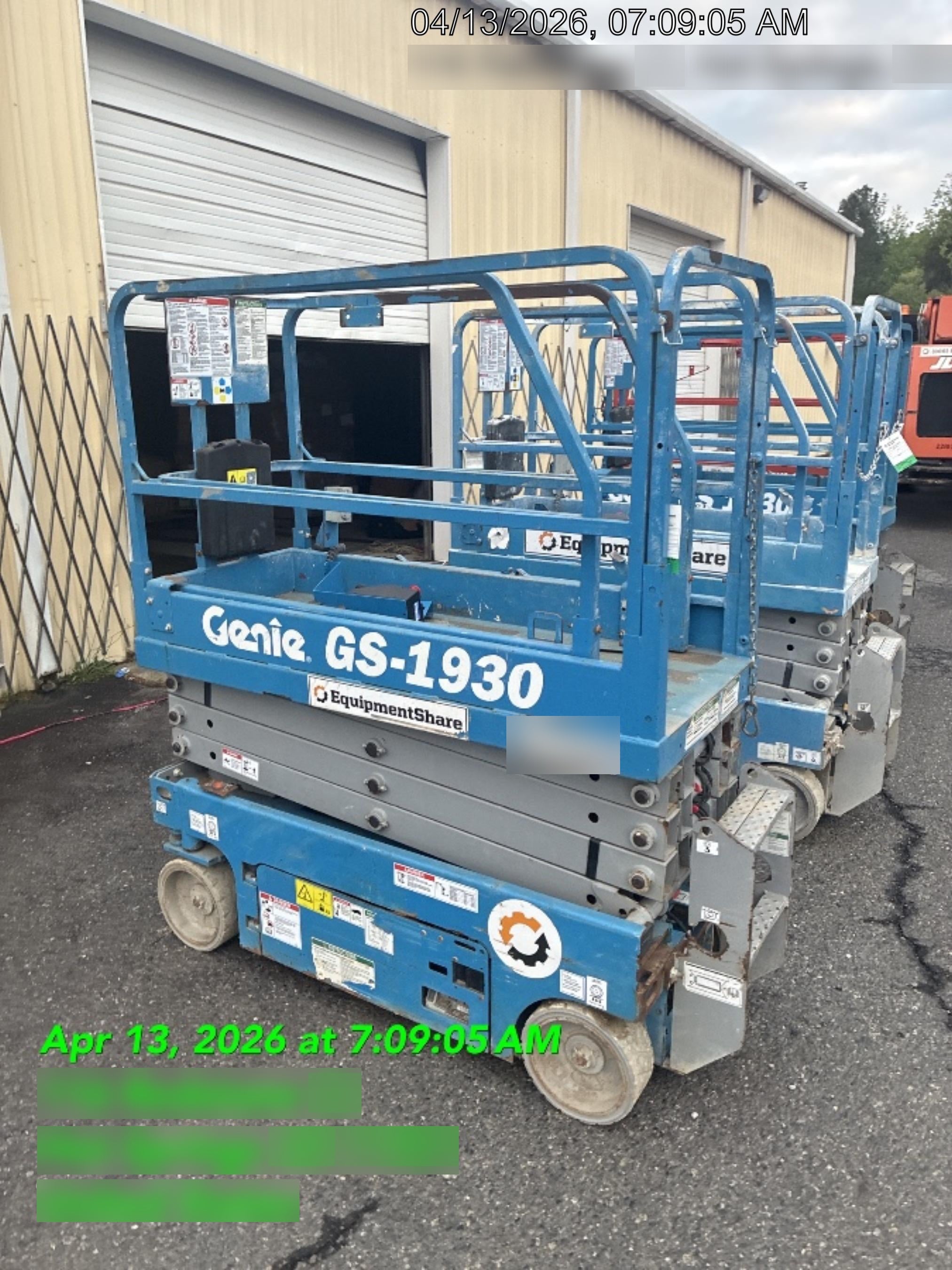2018 Genie GS-1930 Genie GS-1930 w/Fixed Rail, Chain Entry