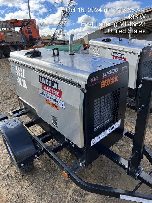 2024 Lincoln Electric LE400 Kubota V1505, Trlr, Cable Rack, Light Kit, ES Decals, T3