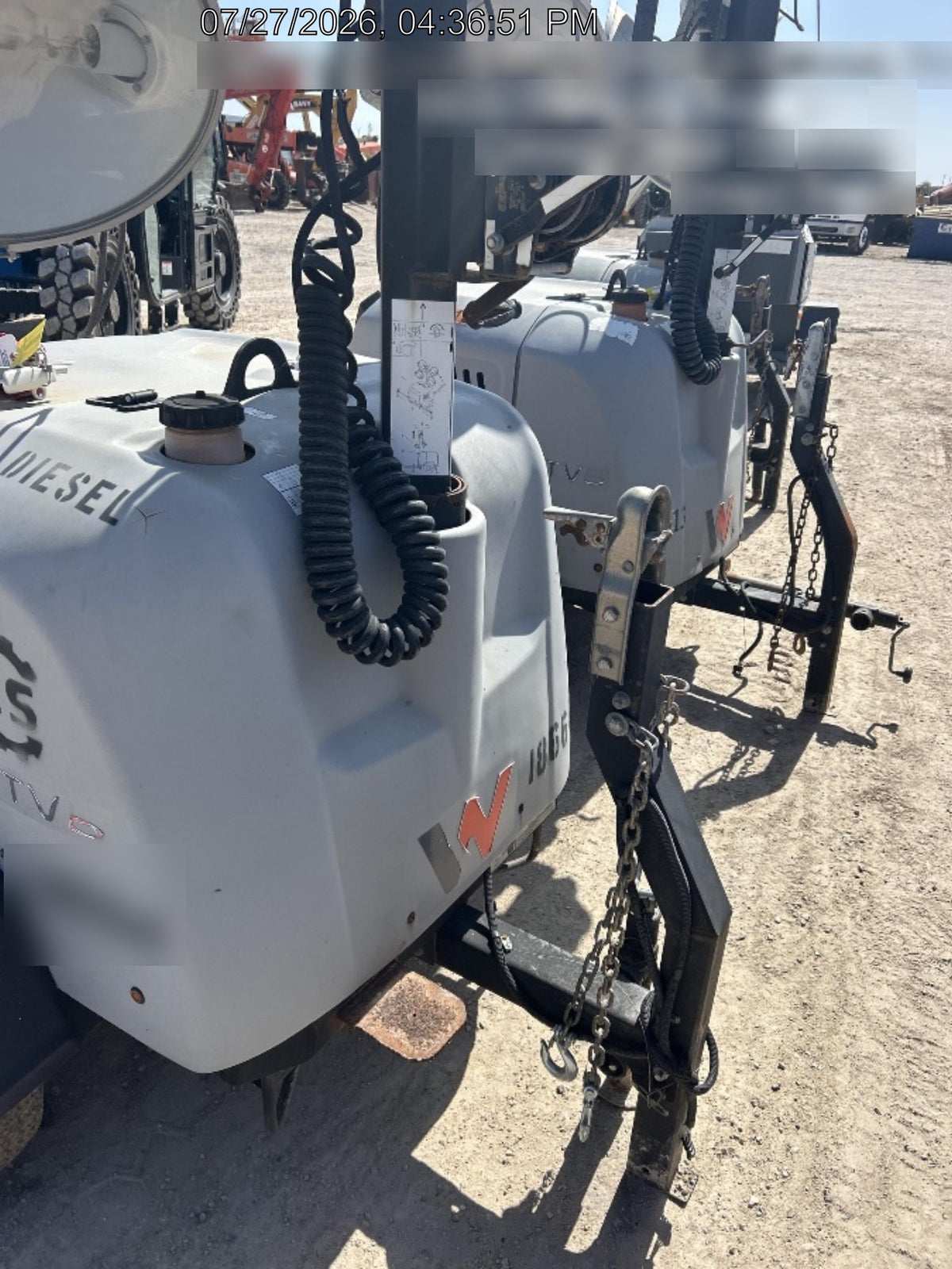 2018 Wacker Neuson LTV6L-MH Wacker Neuson LTV6L Mobile Light Tower w/Fuel Level Sensor Installed