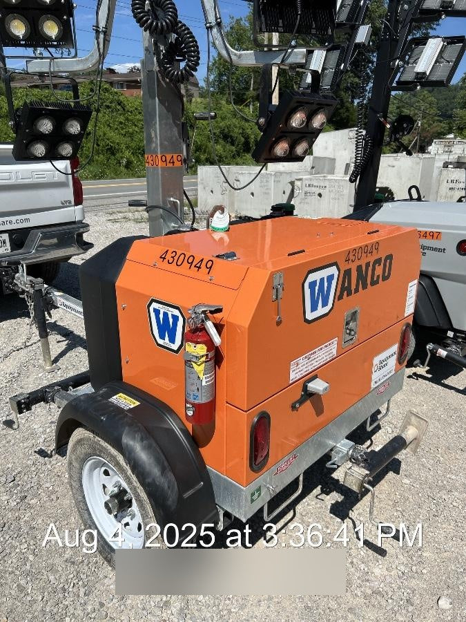 2024 Wanco WLTT-4MM4K Diesel, Deep Sea Controller, Shore Power Plug, Auto Start, (4) 350W LED Floodlights, 4kW Generator, 60 Gal Fuel Tank, 2" Ball, T3