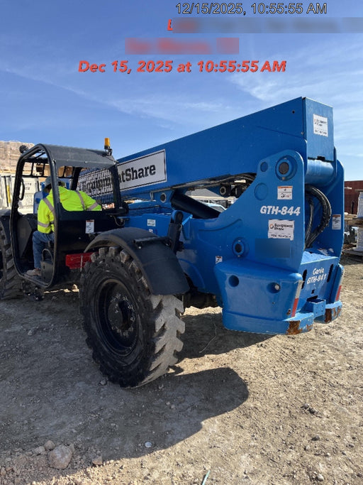 2020 Genie GTH-844 Canopy, Solid Tires, Work Lights, Beacon, Aux Hydraulics, Back up Alarm, Lifting Eye