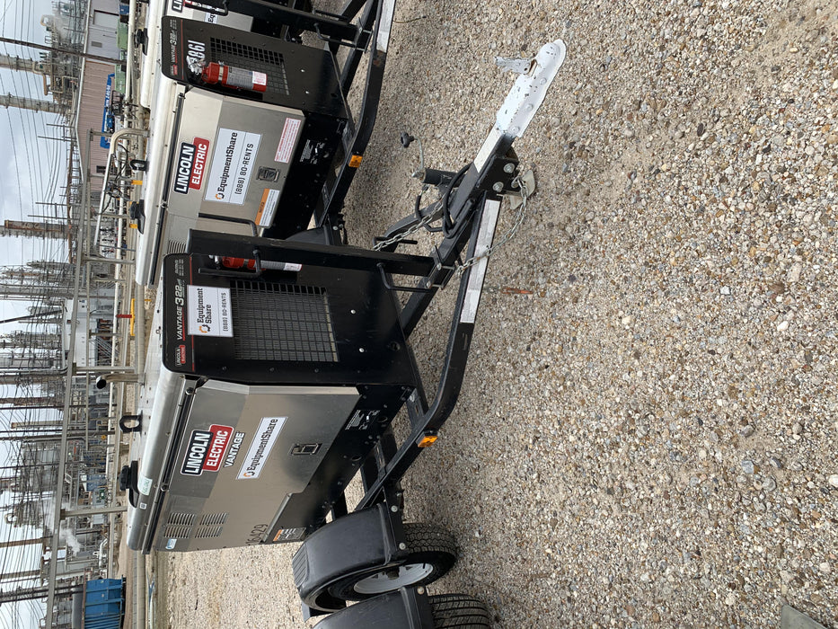 2018 Lincoln Electric Vantage 322 Lincoln Vantage 322 Welder Ready Pak 3 - Vantage 322, Trailer, Fender and light kit, Cable rack