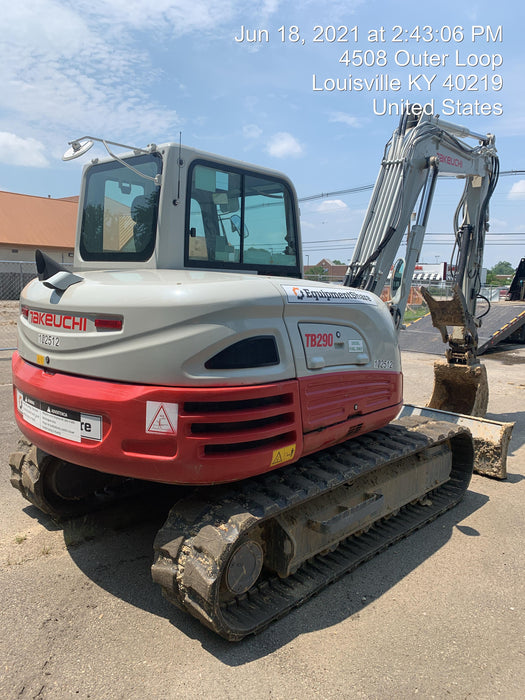 2020 Takeuchi TB290C Cab/Heat/Air, Rubber Tracks, Manual TAG QC