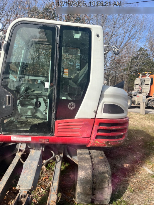 2019 Takeuchi TB290 Cab/Heat/AC Rubber tracks, Dozer blade, Travel alarm, Auxiliary hydraulics Manual QC, Hydraulic thumb, 18", 24", and 36" Buckets