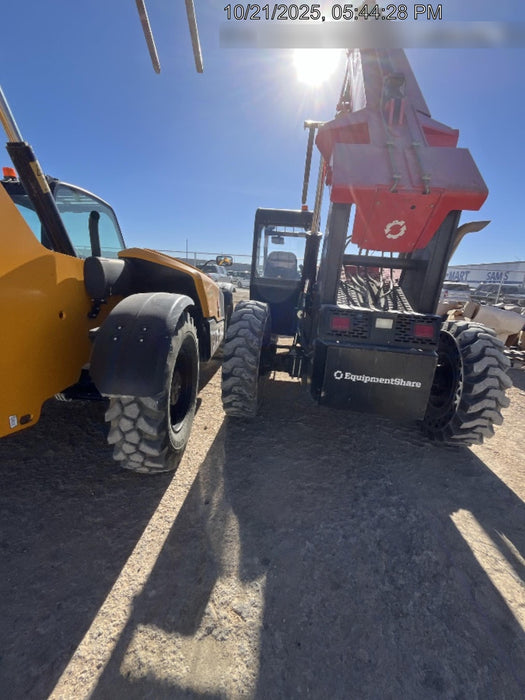 2019 Manitou MTA10055 Canopy, 120 HP, Solid Tires, Work Lights, Lift Hook, Auxiliary Hydraulics 66" Carriage and 60" Forks