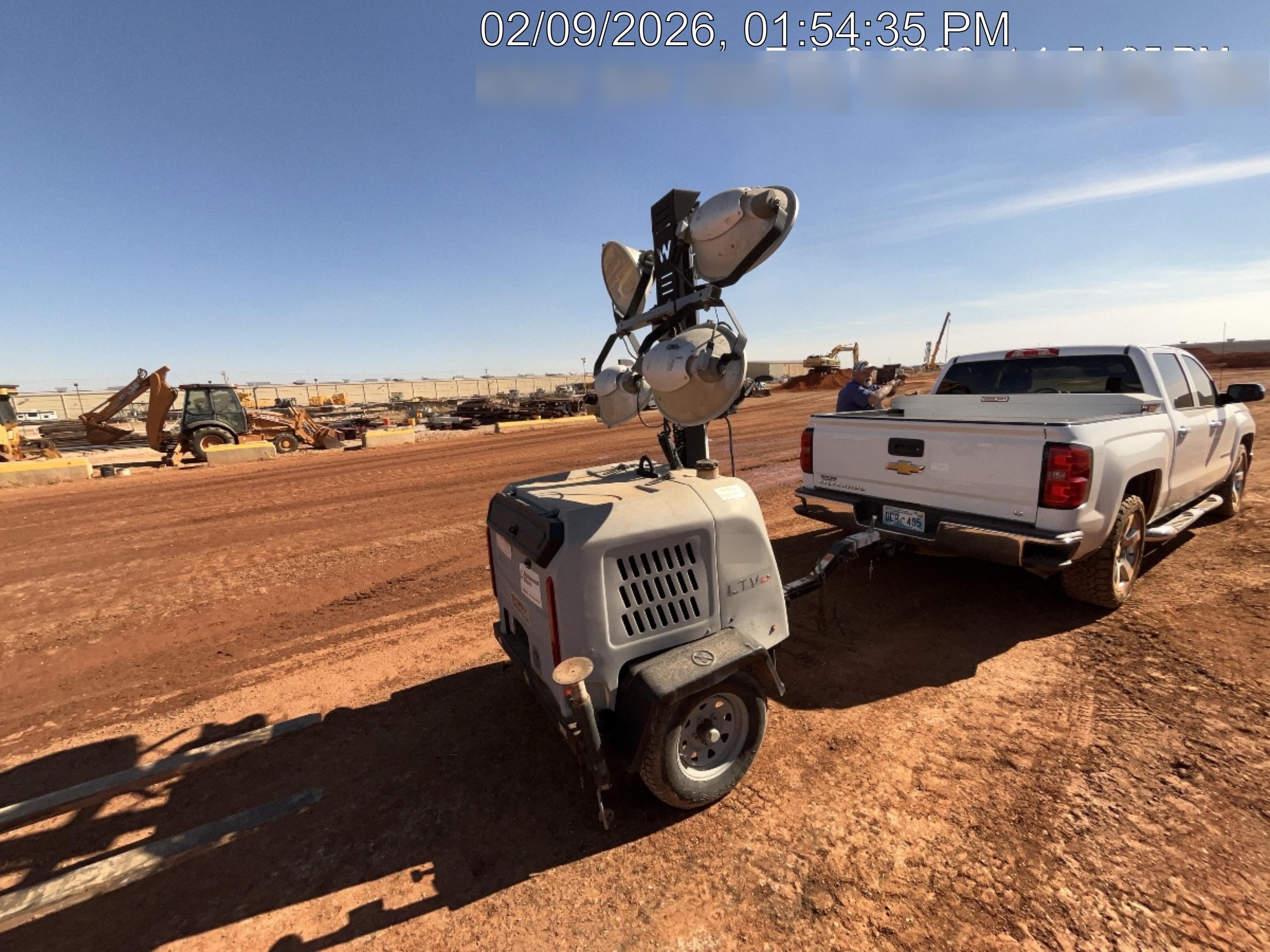 2018 Wacker Neuson LTV6L-MH Wacker Neuson LTV6L Mobile Light Tower w/Fuel Level Sensor Installed