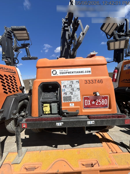 2023 Generac MLT2 Diesel, Flex Switch 120V Input, Powerzone Controller, (4) 320W LED Lights, 4kW Generator, 39.9 Gal Fuel Tank, 2" Ball, T3