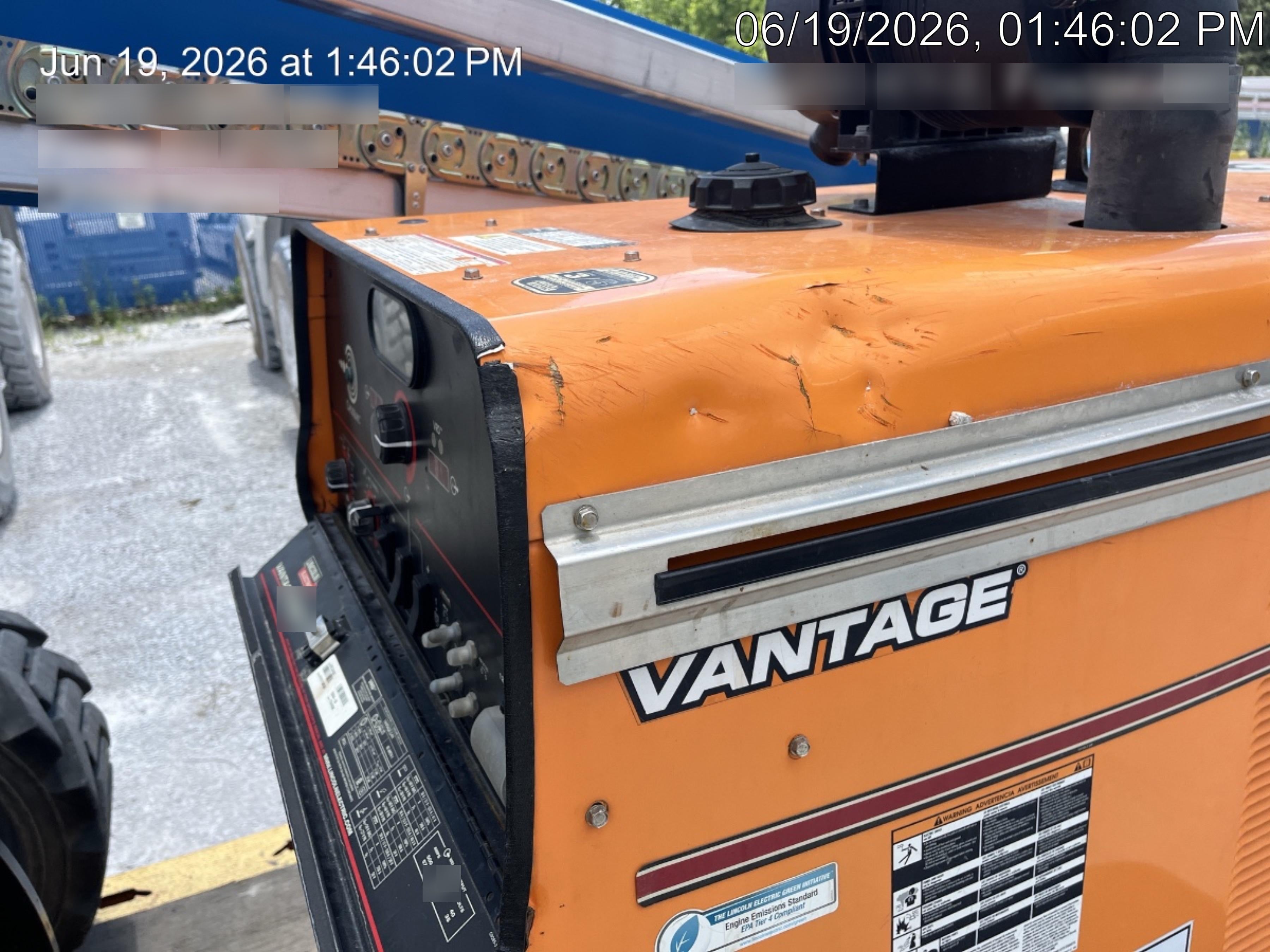 2021 Lincoln Electric Vantage 549X Ready Pak 3, ORANGE (includes trailer, cable rack, fender light kit)