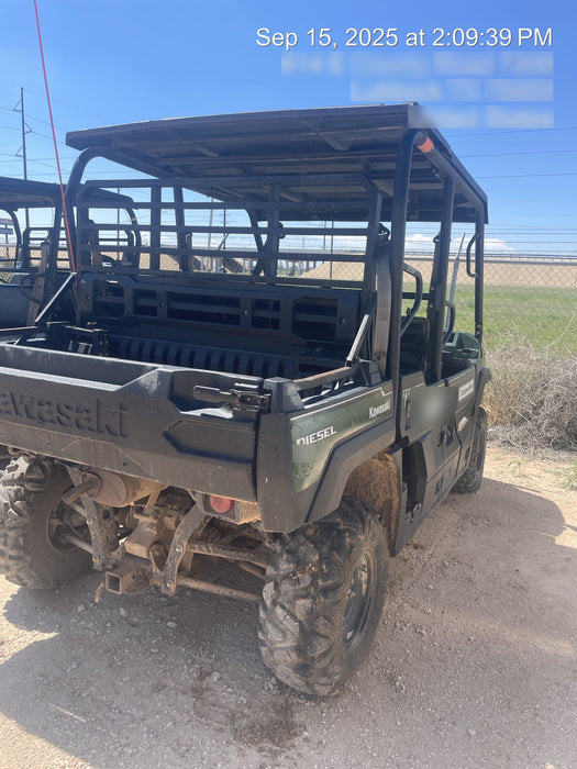 2019 Kawasaki Mule PRO-DXT Standard Options, Backup Alarm, Beacon, Plastic Hard Top, Poly Windshield, Horn Kit