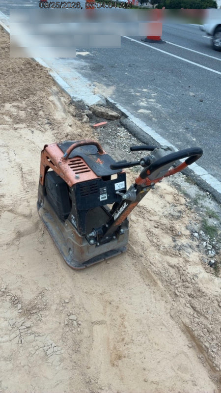 2023 Multiquip MVH158 Honda GX200, 17" Plate, Gas