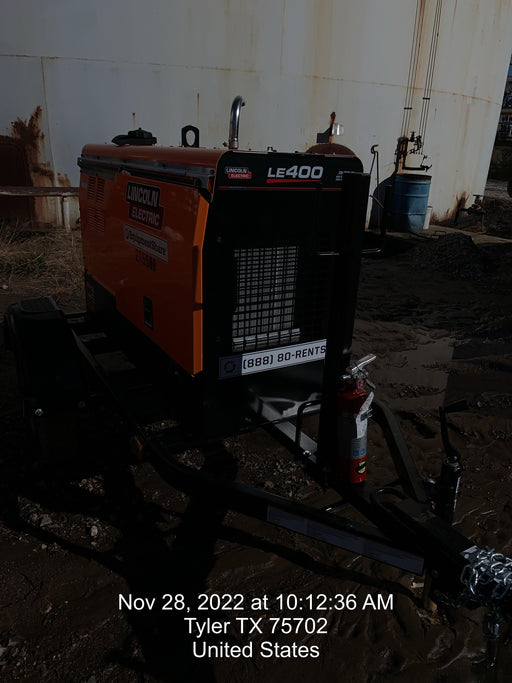 2022 Lincoln Electric LE400 Kubota V1505, Trlr, Cable Rack, Light Kit, ES Decals, T3