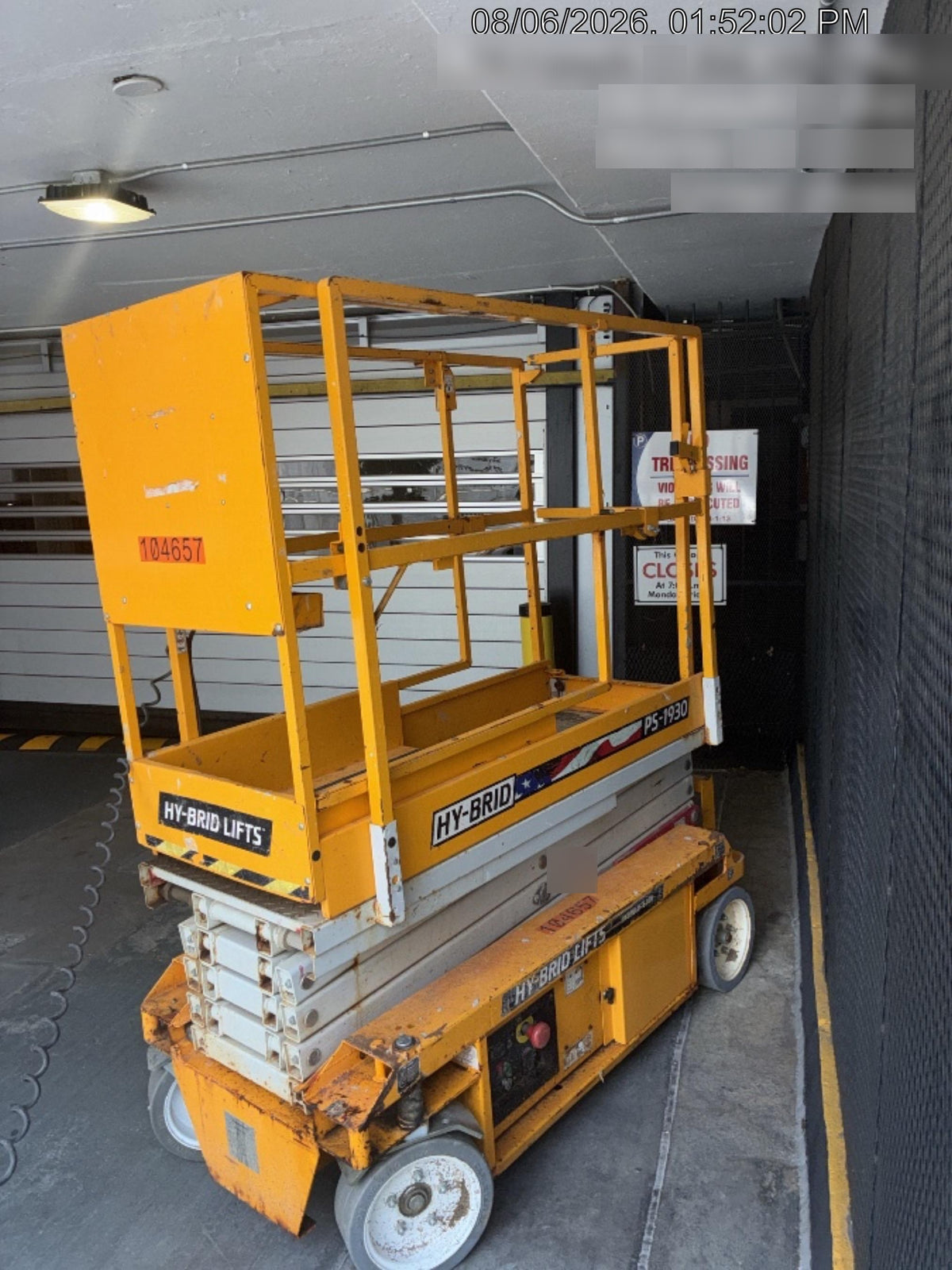 2020 Hy-Brid PS-1930 Pro Series - 19' Scissor Lift, LCS