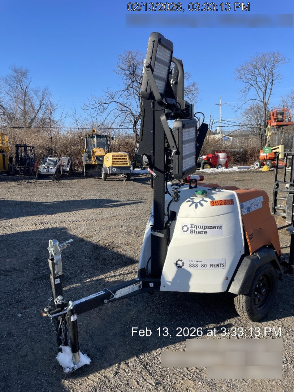 2023 Generac MLT2 Diesel, Flex Switch 120V Input, Powerzone Controller, 
(4) 320W LED Lights, 4kW Generator, 39.9 Gal Fuel Tank, 2" Ball, T3