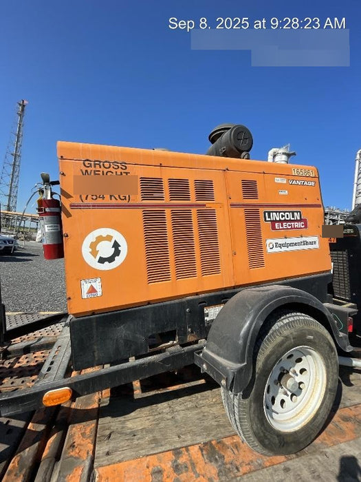 2021 Lincoln Electric Vantage 549X Ready Pak 3, ORANGE (includes trailer, cable rack, fender light kit)