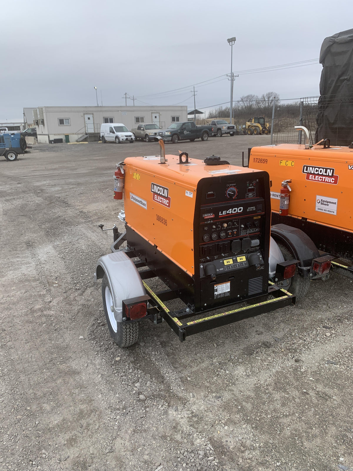 2023 Lincoln Electric LE400 Kubota V1505, Trlr, Cable Rack, Light Kit, ES Decals, T3