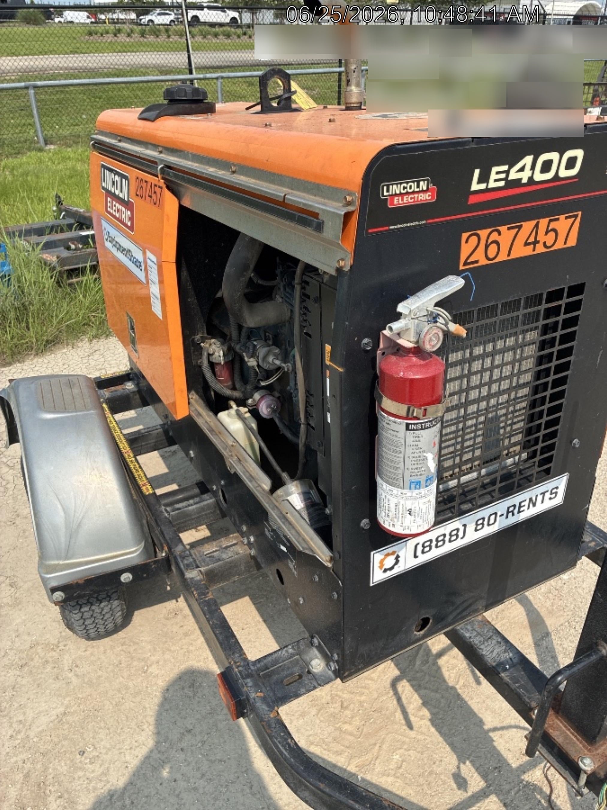 2022 Lincoln Electric LE400 Kubota V1505, Trlr, Cable Rack, Light Kit, ES Decals, T3