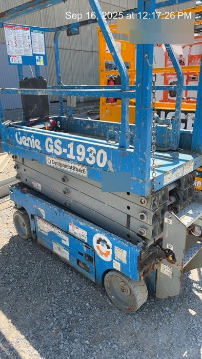 2018 Genie GS-1930 Genie GS-1930 w/Fixed Rail, Chain Entry