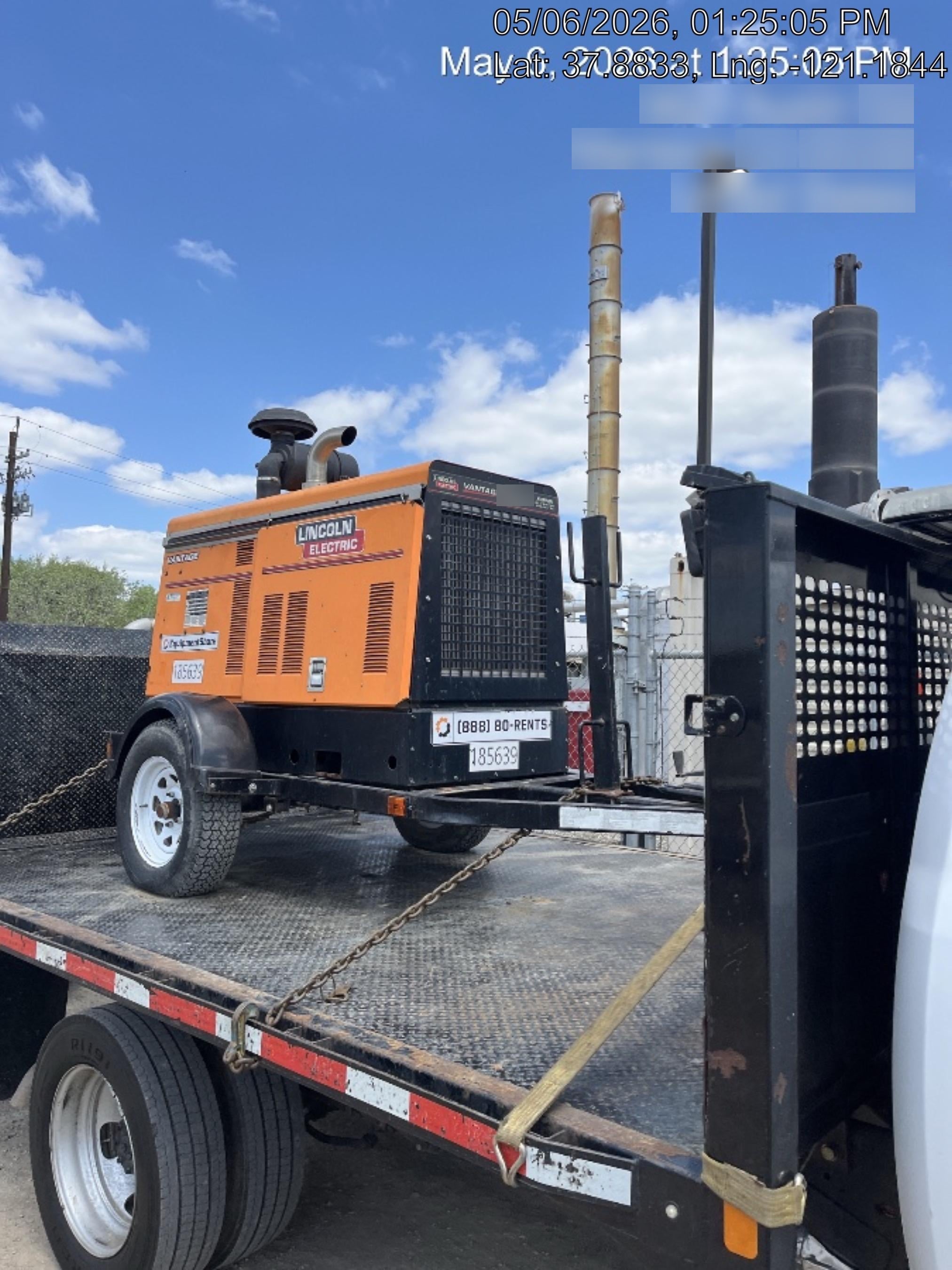 2021 Lincoln Electric Vantage 549X Ready Pak 3, ORANGE (includes trailer, cable rack, fender light kit)