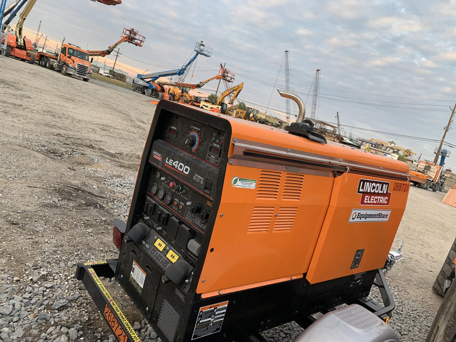 2022 Lincoln Electric LE400 Kubota V1505, Trlr, Cable Rack, Light Kit, ES Decals, T3