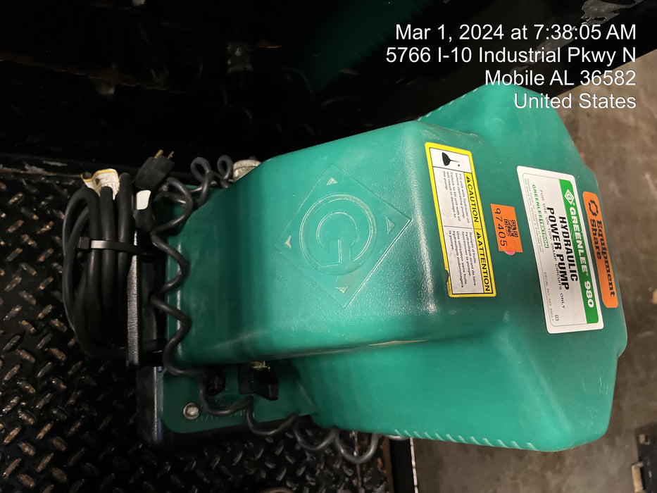 2020 GREENLEE 881CTE980