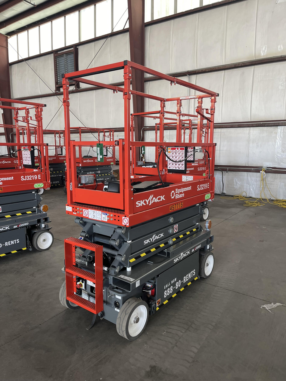 2024 Skyjack SJ3219 Electric Drive, Sld NM Tires, DBcns, RFRails, Power to Platform, T3 + Access Control
