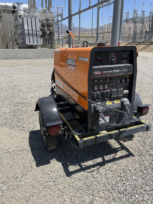 2022 Lincoln Electric Vantage 322 Trlr Mounted, Cable Rack, Light Kit, ES Decals