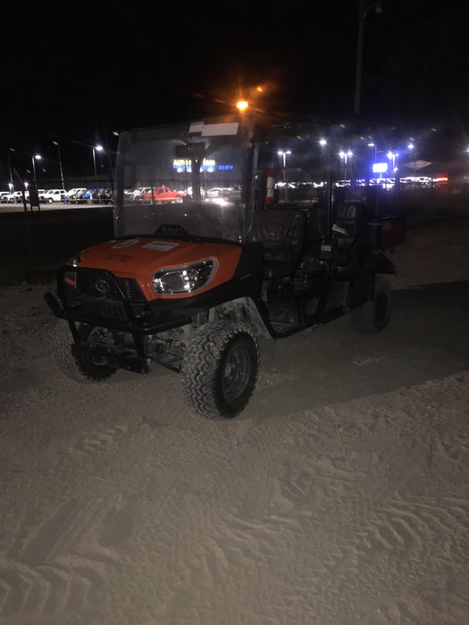 2021 Kubota RTV-X1140W-H Plastic Canopy, Windshield Acrylic Clear, LED Strobe Light, Wire Harness Kit, Back up Alarm