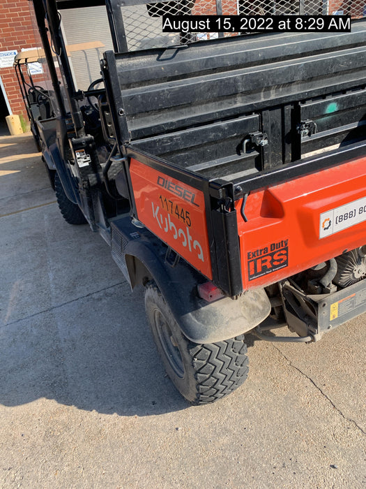 Kubota RTV-X1140W-H 4wd Utility Cart, 4 Seat, Diesel, LED Strobe, Windshield Tempered Glass, Plastic Canopy, Wire Harness Kit, Backup Alarm