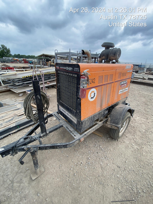 2021 Lincoln Electric Vantage 549X Ready Pak 3, ORANGE (includes trailer, cable rack, fender light kit)