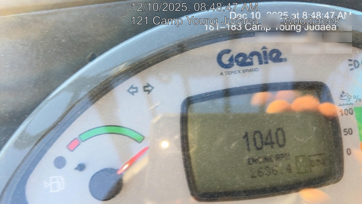 2018 Genie GTH-844 Genie GTH-844 w/ROPS, Work Lights, Solid Tires, RH Cab Mesh, Beacon, 60" Carriage and Forks