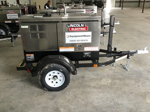 2019 Lincoln Electric Vantage 322 Welder Ready-Pak 3, Two wheel trailer, Fender and Light kit, Cable Rack