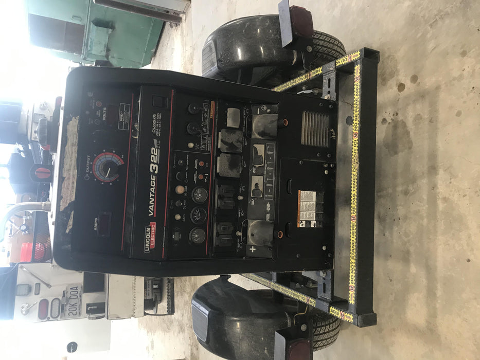 2019 Lincoln Electric Vantage 322 Lincoln Vantage 322 Welder w/Trailer, Light Kit, Cable Rack
