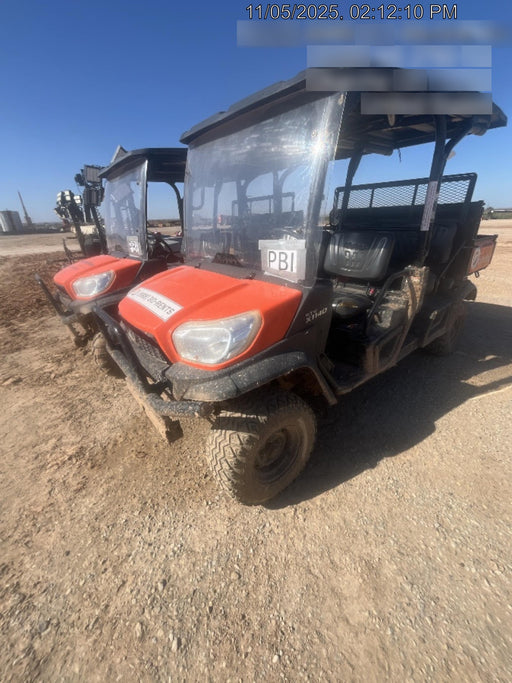 2021 Kubota RTV-X1140W-H Plastic Canopy, Windshield Acrylic Clear, LED Strobe Light, Wire Harness Kit, Back up Alarm