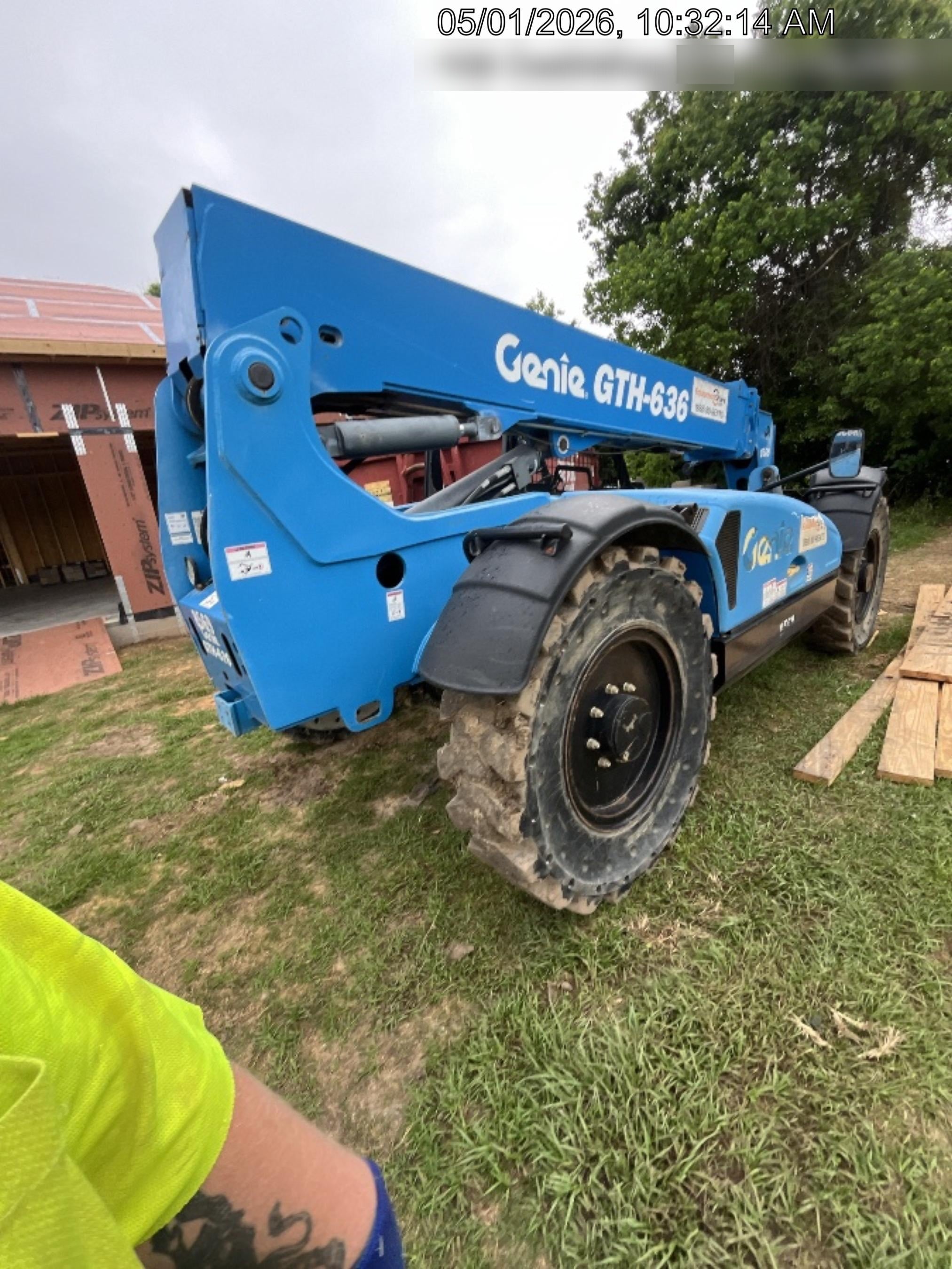 2018 Genie GTH-636 Genie GTH-636 w/Open ROPS, Solid Tires, Work Light/Beacon, 48" Carriage and Forks