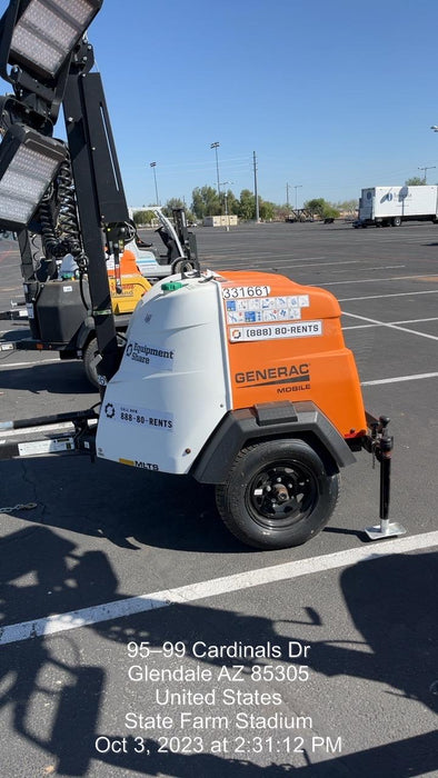 2023 Generac MLT2 Diesel, Flex Switch 120V Input, Powerzone Controller, (4) 320W LED Lights, 4kW Generator, 39.9 Gal Fuel Tank, 2" Ball, T3