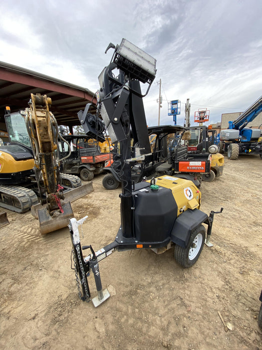 2021 Allmand NLV3GR (4) LED Light Fixture 350W, 23' Vertical Mast, 3kW Prime, Towable, Deep Sea L401, Leveling Jacks, Yanmar T4F 5.8hp