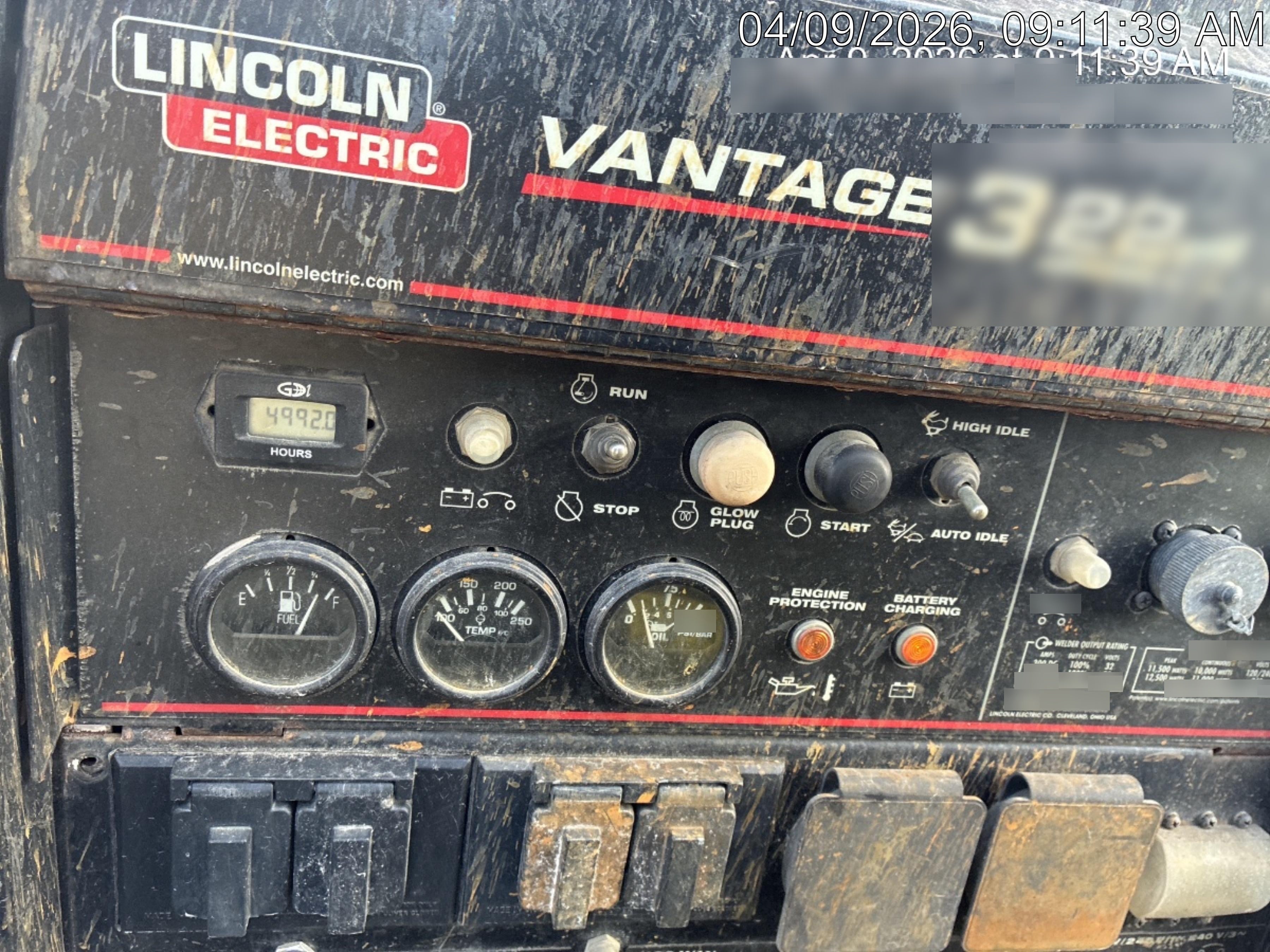 2021 LINCOLN ELECTRIC Vantage 322