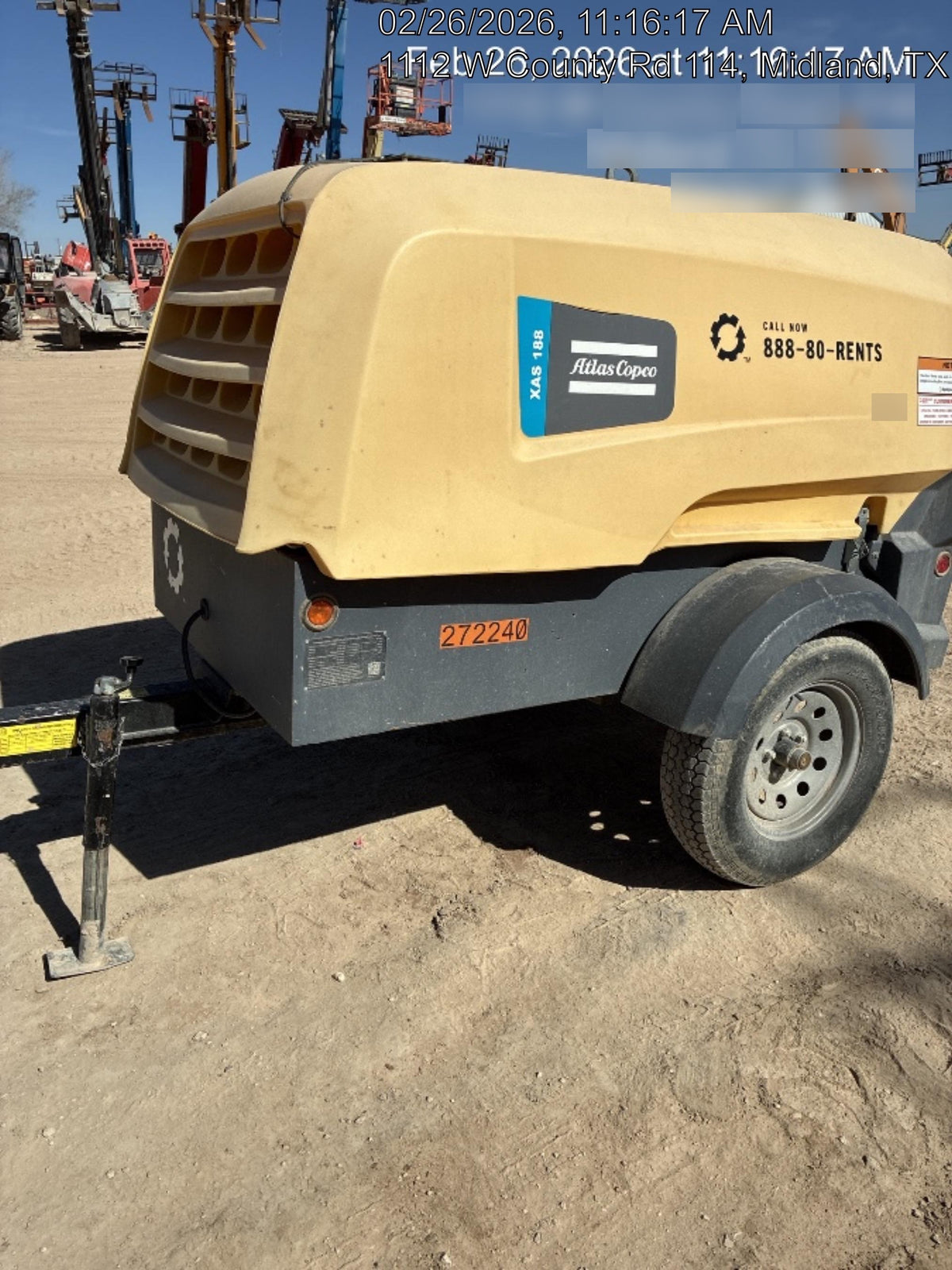 2022 ATLAS COPCO XAS188 CWK