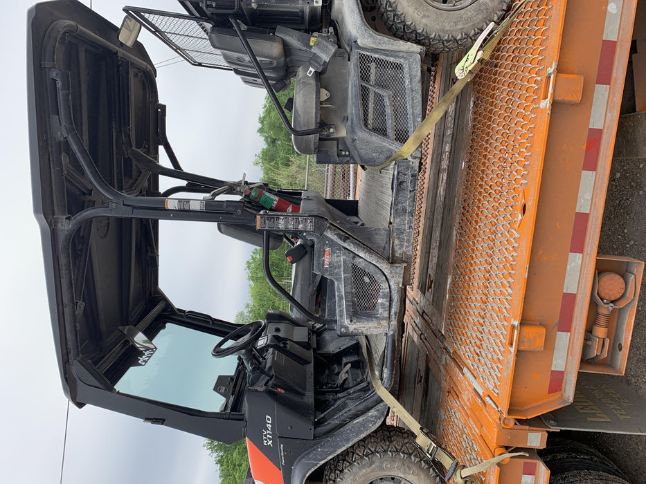 Kubota RTV-X1140W-H 4wd Utility Cart, LED Strobe, Windshield Tempered Glass, Plastic Canopy, Wire Harness Kit, Backup Alarm
