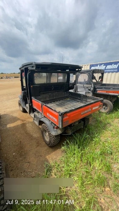 2020 Kubota RTV-X1140 4 Seat UTV, 4WD, Canopy, Standard Rental Spec