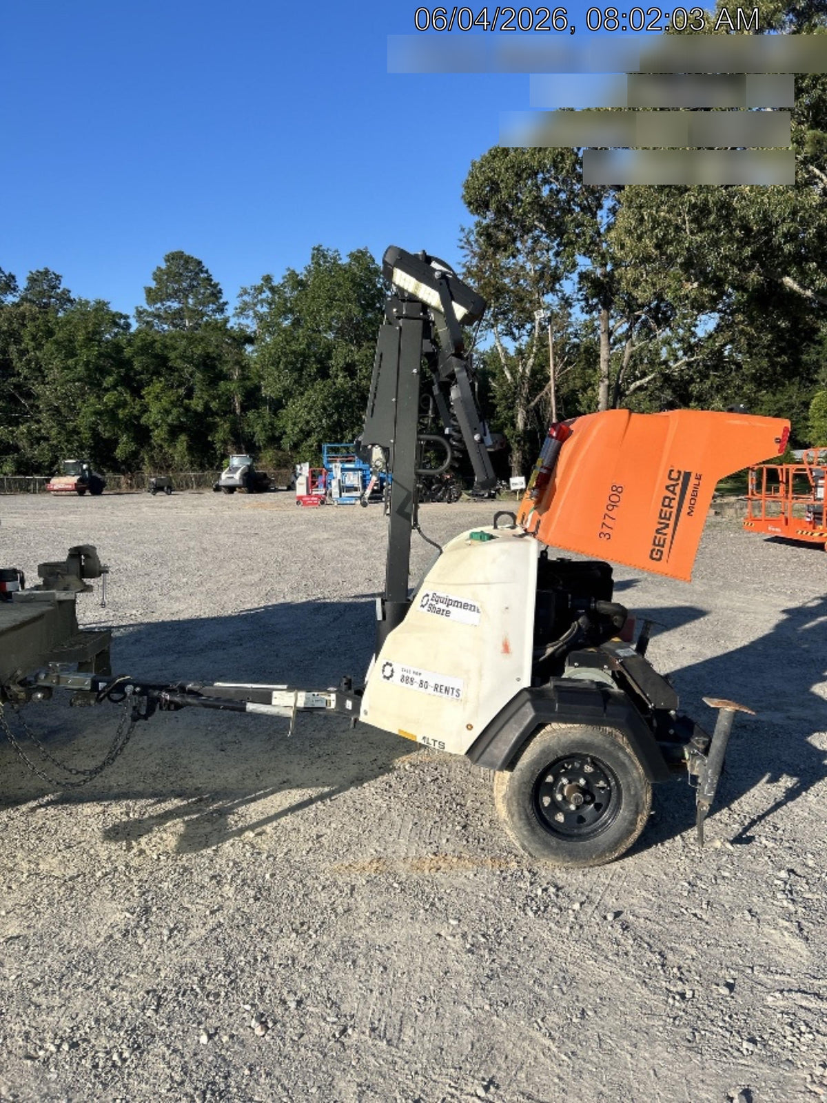 2023 Generac MLT2 Diesel, Flex Switch 120V Input, Powerzone Controller, 
(4) 320W LED Lights, 4kW Generator, 39.9 Gal Fuel Tank, 2" Ball, T3