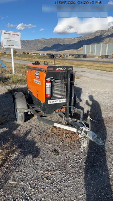 2023 Lincoln Electric LE400 Kubota V1505, Trlr, Cable Rack, Light Kit, ES Decals, T3