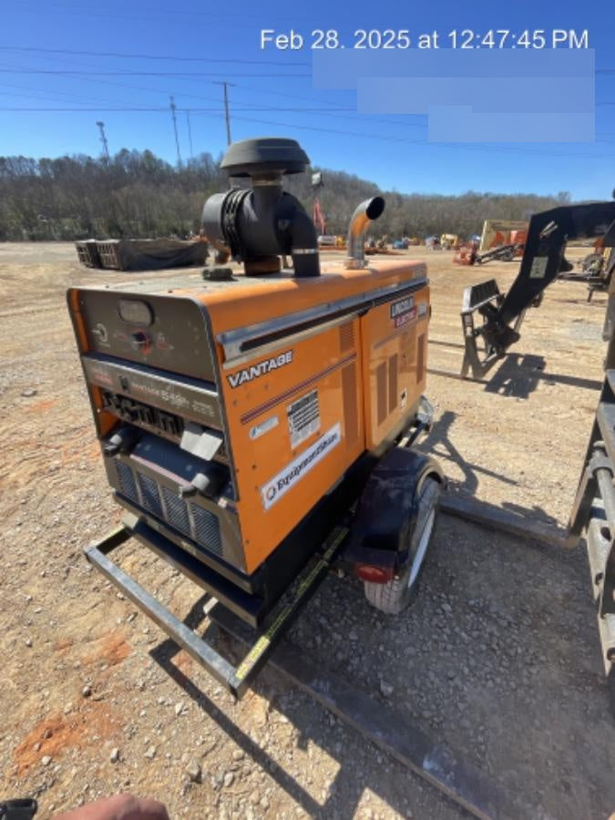 2021 Lincoln Electric Vantage 549X Ready Pak 3, ORANGE (includes trailer, cable rack, fender light kit)