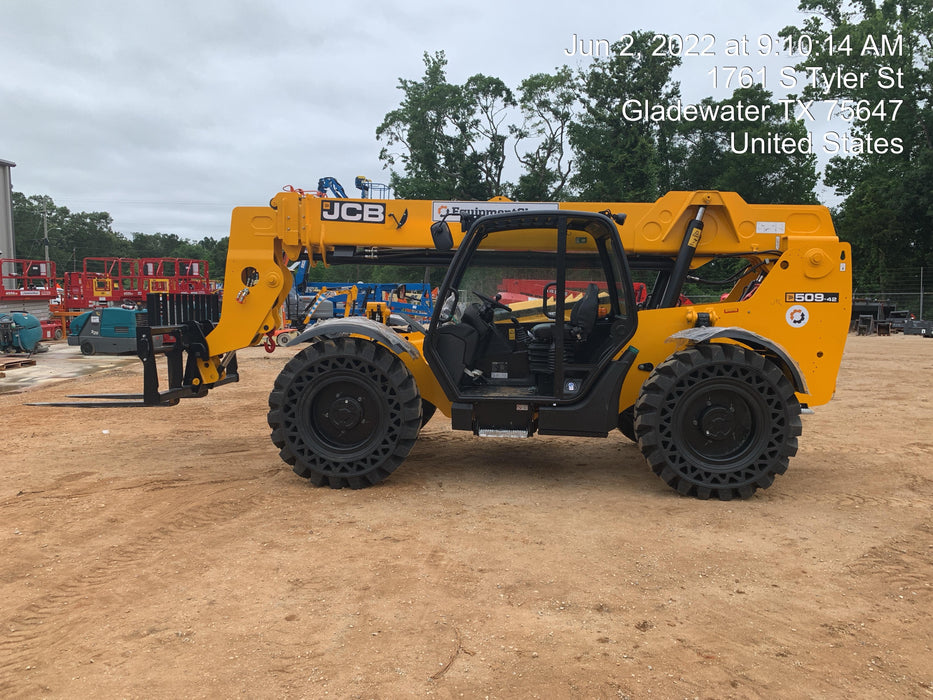 2022 JCB 509-42 74Hp Dsl, Canopy, Sld Tires, LED WL, Bcn, L Hook, EST