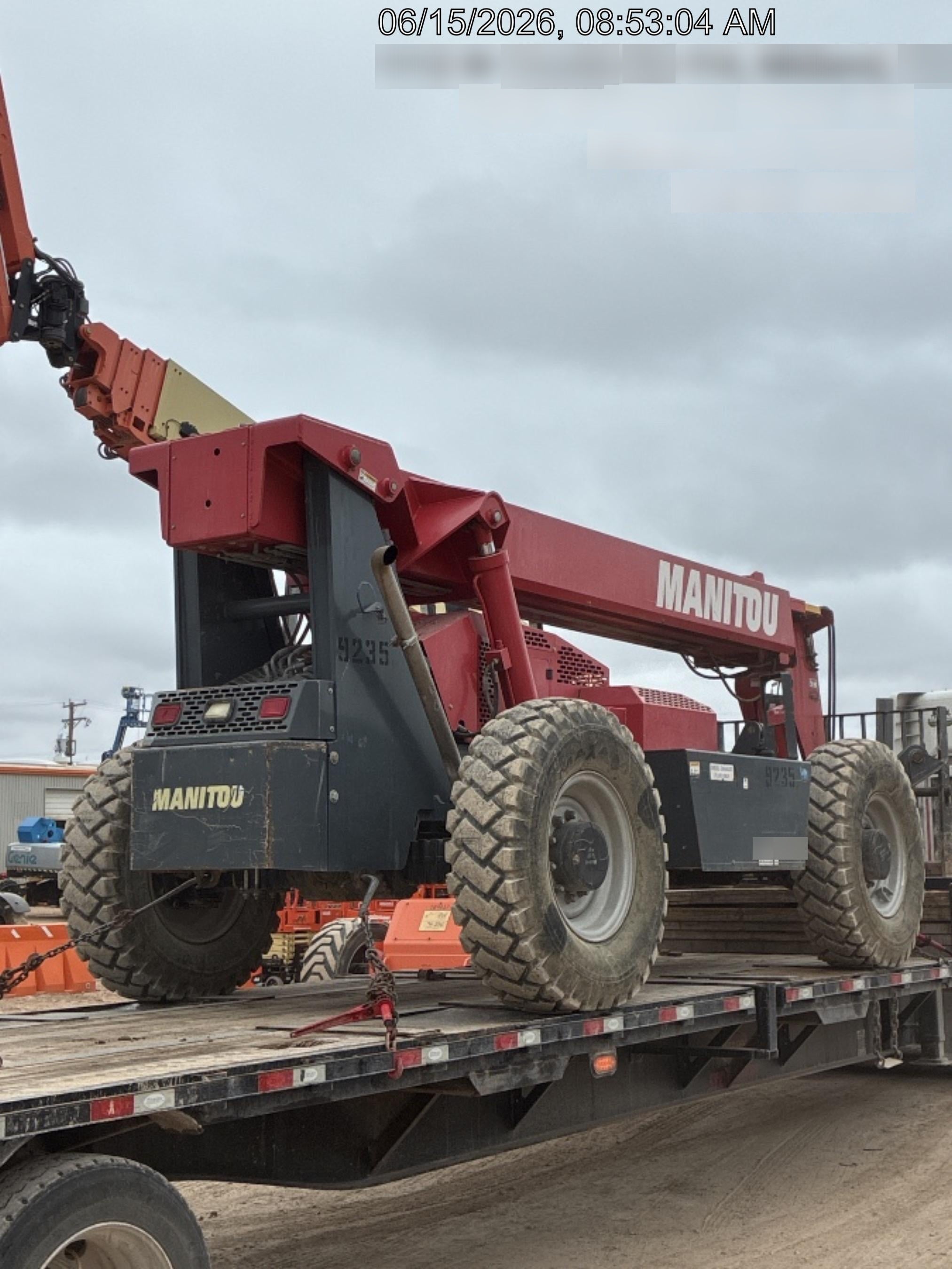 2018 Manitou 12042 Manitou MTA 12042 w/Open ROPS, Work Lights/Strobe, Aux Hyd, Solid Tires, Lift Hook, 66" Carriage, 72" Forks, Outriggers