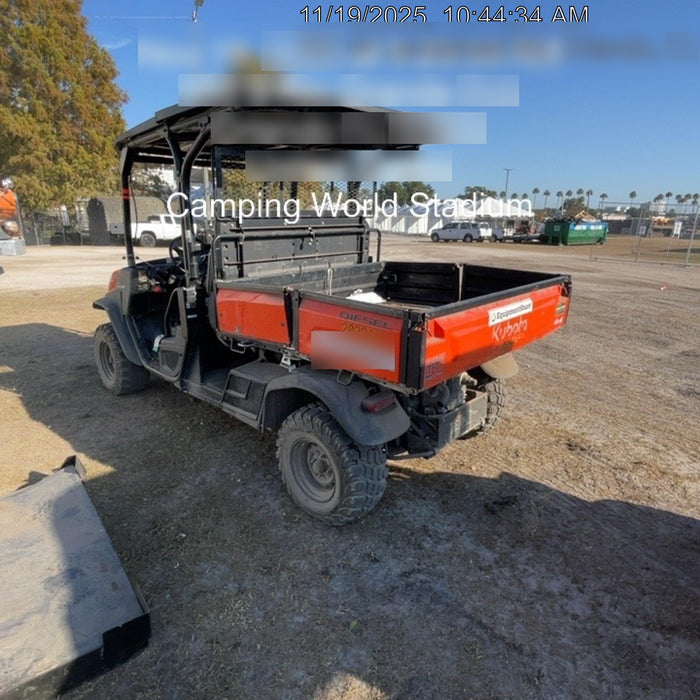 2022 Kubota RTV-X1140W-H Plastic Canopy, Windshield Acrylic Clear, LED Strobe Light, Wire Harness Kit, Back up Alarm