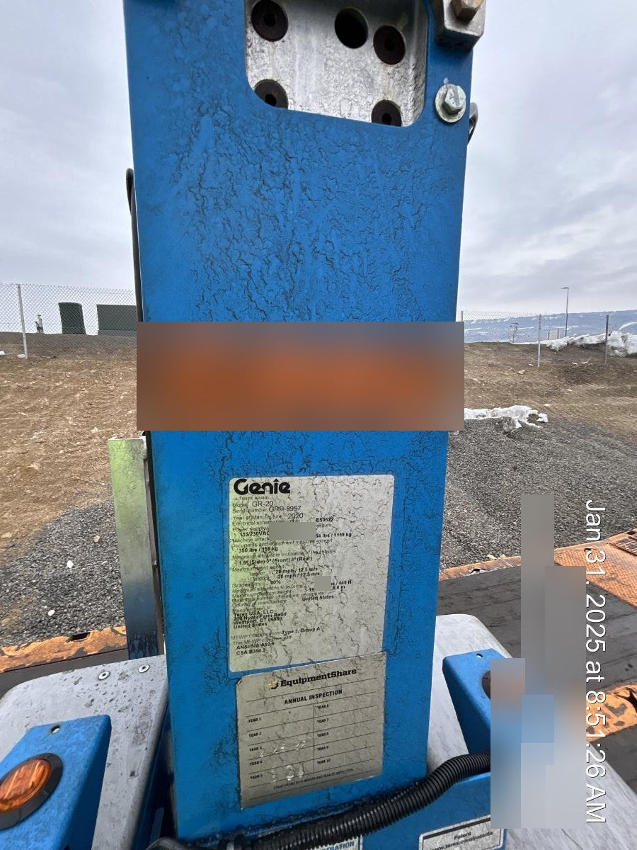 2020 GENIE GR-20