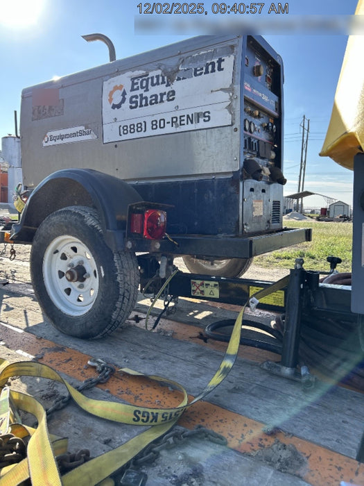 2019 Lincoln Electric Vantage 322 Welder Ready-Pak 3, Two wheel trailer, Fender and Light kit, Cable Rack