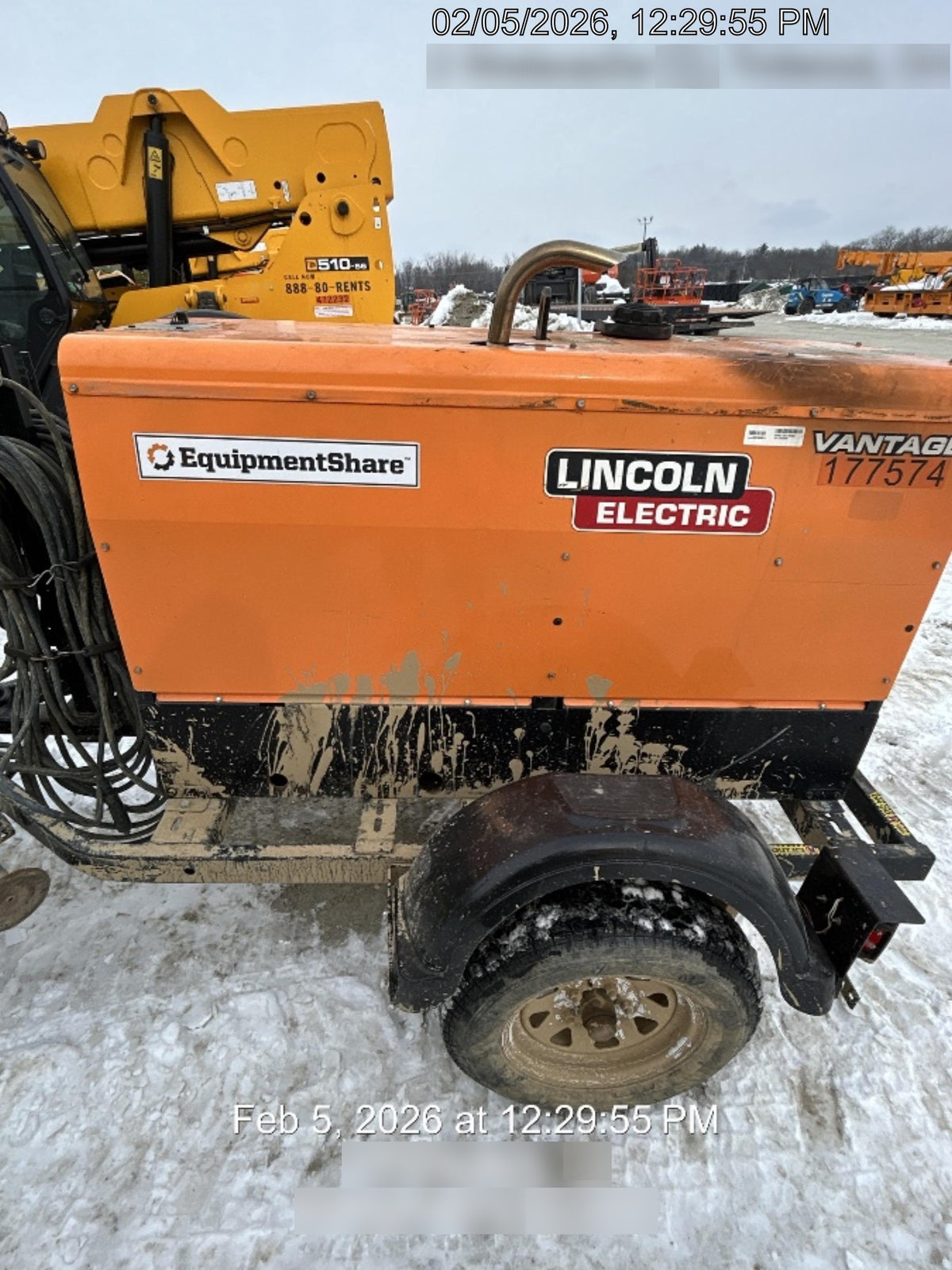 2021 Lincoln Electric Vantage 322 Vantage 322 Ready Pak 3 w/ Decals, ORANGE (includes trailer, cable rack, fender light kit) NO Telematics
