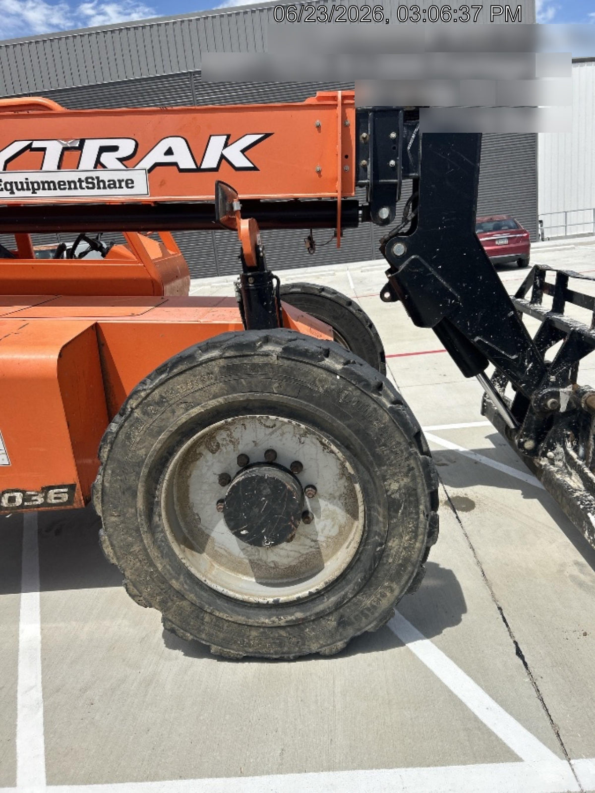 2019 Skytrak 6036 Canopy, Solid Tires, LED Work Lights, Beacon w/72" Carriage, 48" Pallet Forks